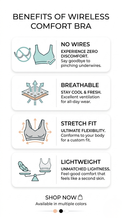 UltraComfort Air Bra – Wireless Support for All-Day Ease