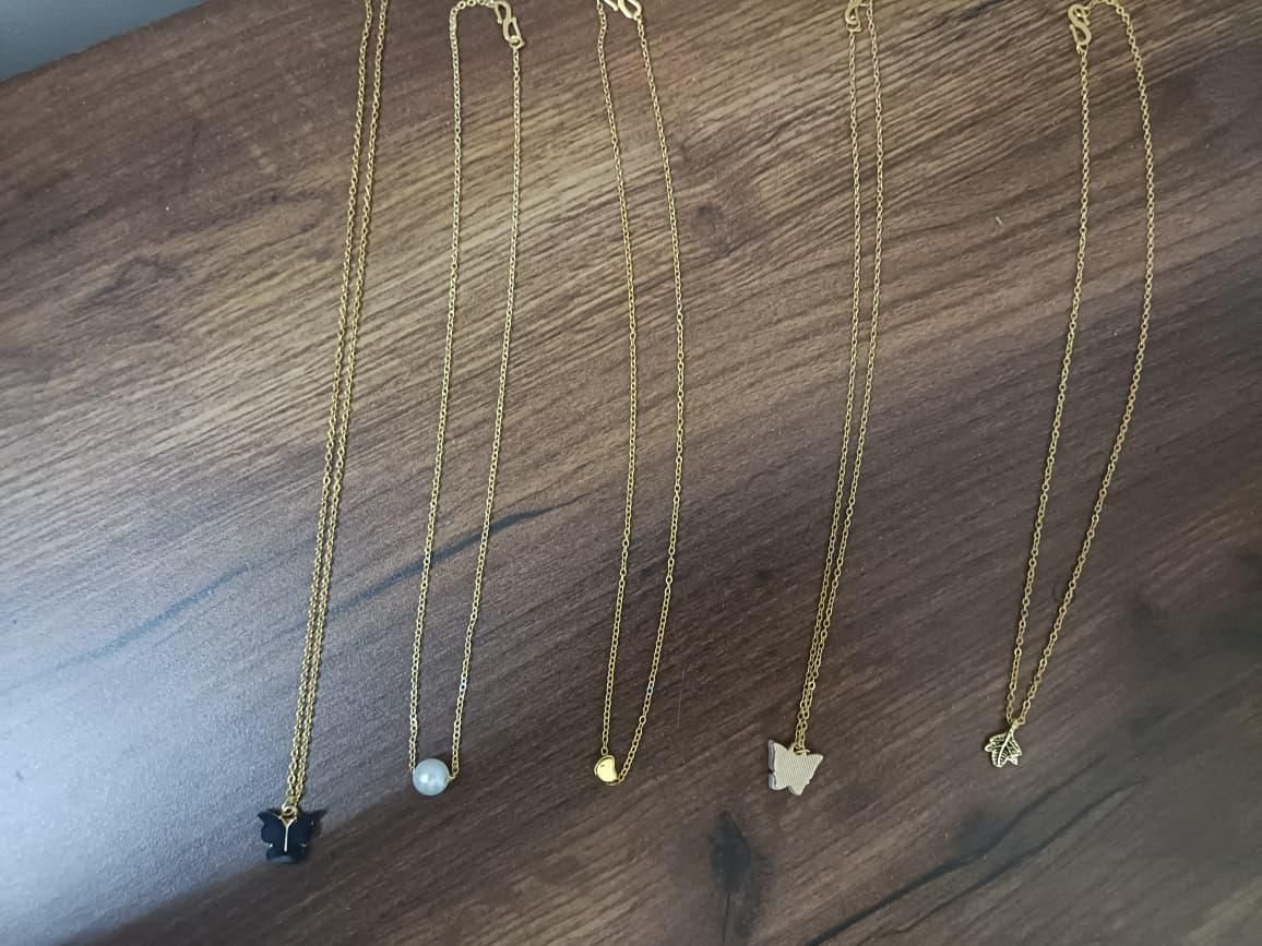 Elegant Gold Necklace Set (Pack of 5) – Minimal Everyday Jewelry Collection